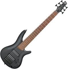 6-snarige basgitaar Ibanez SR306EB-WK Weathered Black 6-snarige basgitaar