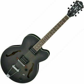 Gitara semi-akustyczna Ibanez AF55-TKF Transparent Black - 1