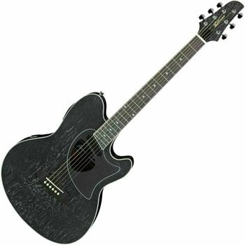 Guitare acoustique-électrique Ibanez TCM50-GBO Galaxy Black - 1