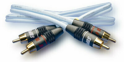 Câble audio Hi-Fi SUPRA Cables DUAL 2RCA 1 m Blanc Câble audio Hi-Fi - 1