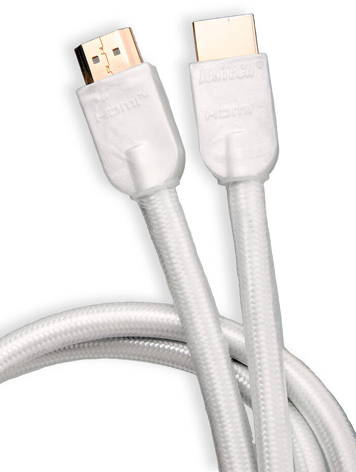 Hi-Fi-videokabel SUPRA Cables HDMI 4K Ultra 4 m Vit Hi-Fi-videokabel