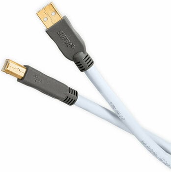 Hi-Fi USB-kabel SUPRA Cables USB 2.0 Cable 2 m Blå Hi-Fi USB-kabel - 1