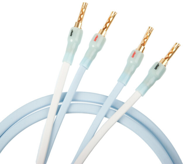 Hi-Fi-Lautsprecher-Kabel SUPRA Cables PLY 2x 2.4 BLUE COMBICON 2x 2 m