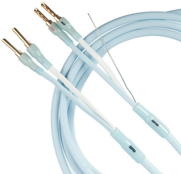 Hi-Fi-högtalarkabel SUPRA Cables PLY 2x 2.4/S 2 m Vit Hi-Fi-högtalarkabel