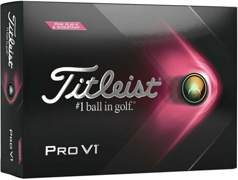 Nova loptica za golf Titleist Pro V1 2021 Golf Balls Pink - 1