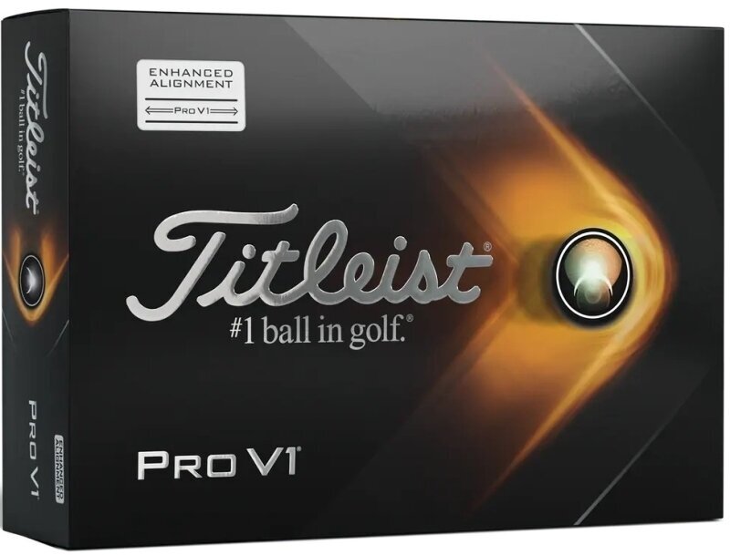 Нова топка за голф Titleist Pro V1 2021 Golf Balls White Alignment