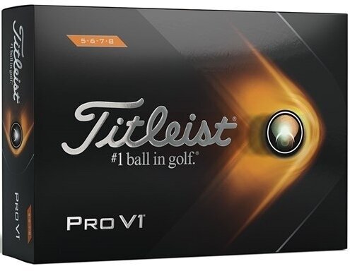 Golf Balls Titleist Pro V1 2021 Golf Balls White High Numbers