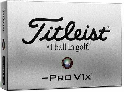 Golfový míček Titleist Pro V1x 2021 Golf Balls White Left Dash - 1