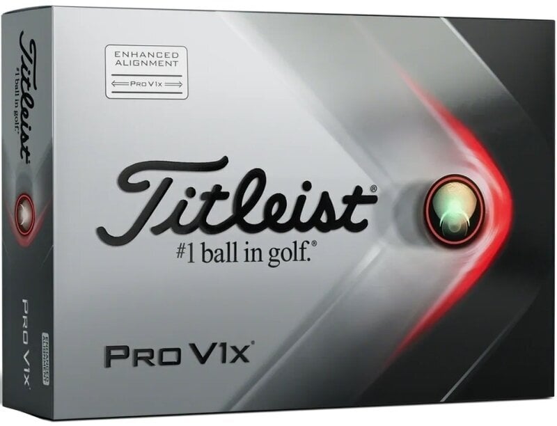 Golfová loptička Titleist Pro V1x 2021 Golf Balls White Alignment