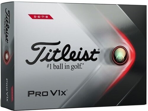 Golf žogice Titleist Pro V1x 2021 Golf Balls White High Numbers