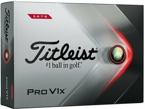 Golfball Titleist Pro V1x 2021 Golf Balls White High Numbers - 1