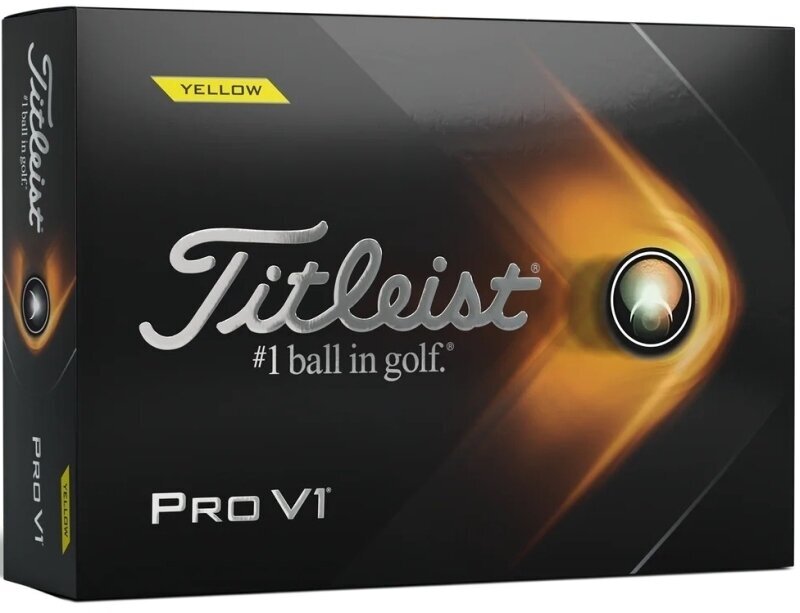Golfball Titleist Pro V1 2021 Golf Balls Yellow