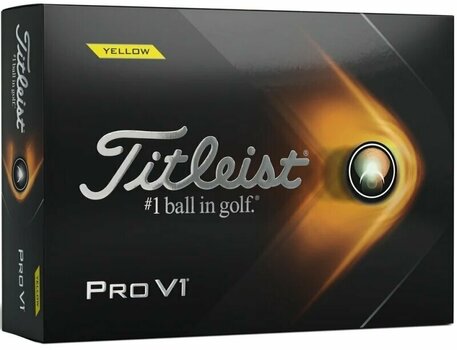 Piłka golfowa Titleist Pro V1 2021 Golf Balls Yellow - 1