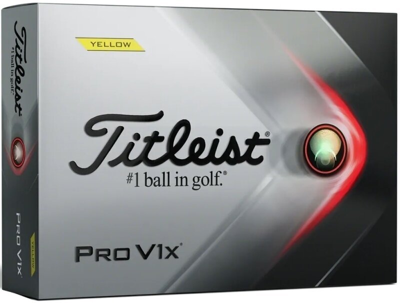Golfový míček Titleist Pro V1x 2021 Golf Balls Yellow