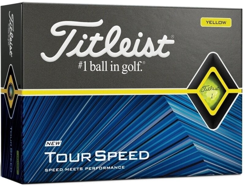 Μπάλες Γκολφ Titleist Tour Speed Golf Balls Yellow