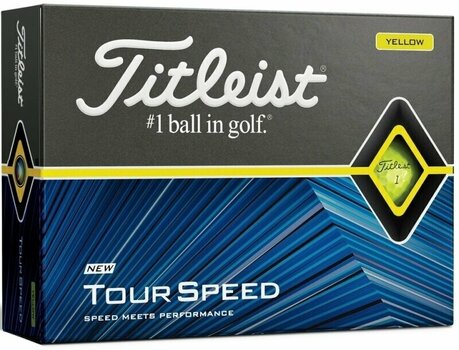 Golfball Titleist Tour Speed Golf Balls Yellow - 1