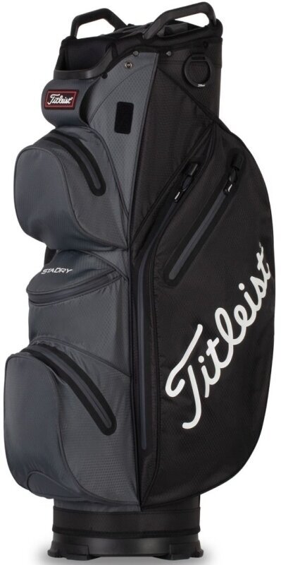 Golfbag Titleist Cart 14 StaDry Black/Charcoal Golfbag