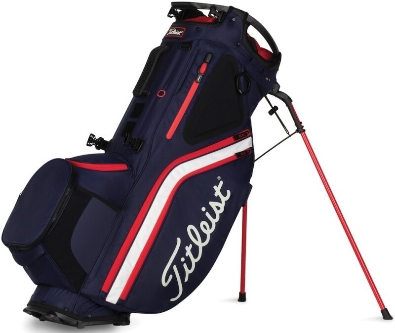 Golf Bag Titleist Hybrid 14 StaDry Navy/White/Red Golf Bag