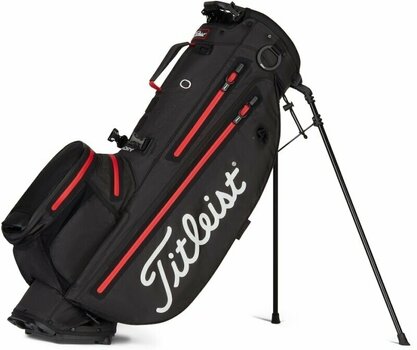 Golfbag Titleist Players 4+ StaDry Black/Black/Red Golfbag - 1