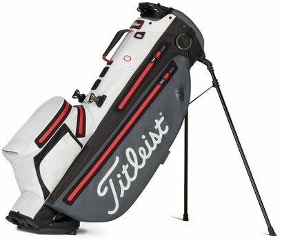Golftaske Titleist Players 4+ StaDry Charcoal/White/Red Golftaske - 1