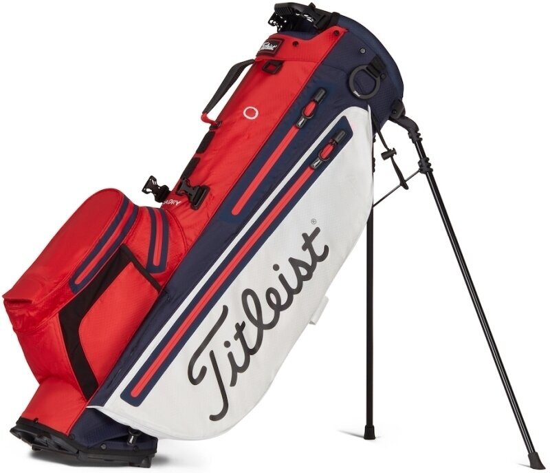 Чантa за голф Titleist Players 4+ StaDry Red/White/Navy Чантa за голф