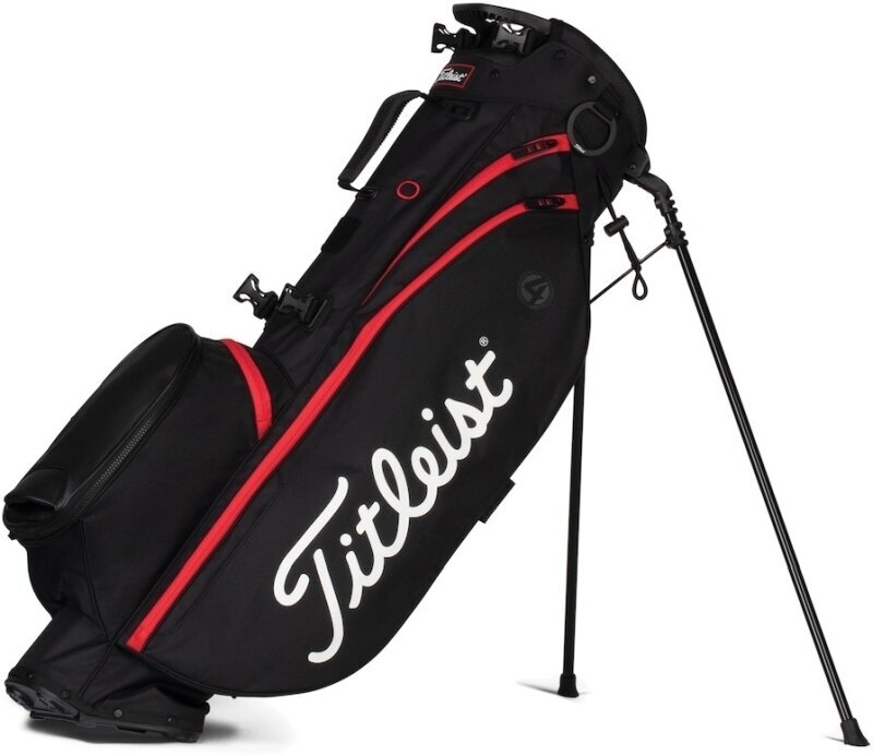 Golf torba Titleist Players 4 Crna-Crvena Golf torba