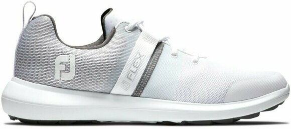 Мъжки голф обувки Footjoy Flex White/Grey 43 - 1
