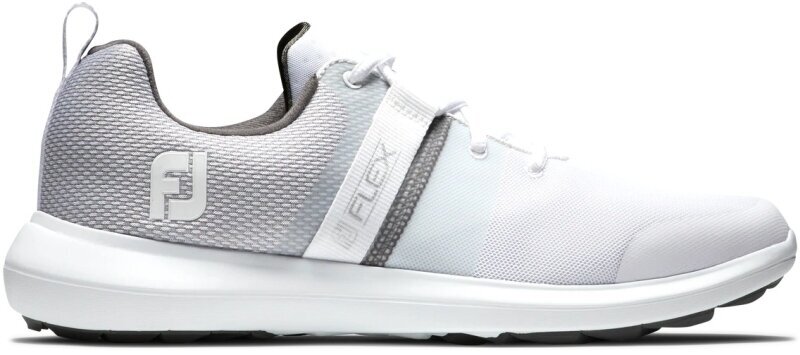 Muške cipele za golf Footjoy Flex White/Grey 44