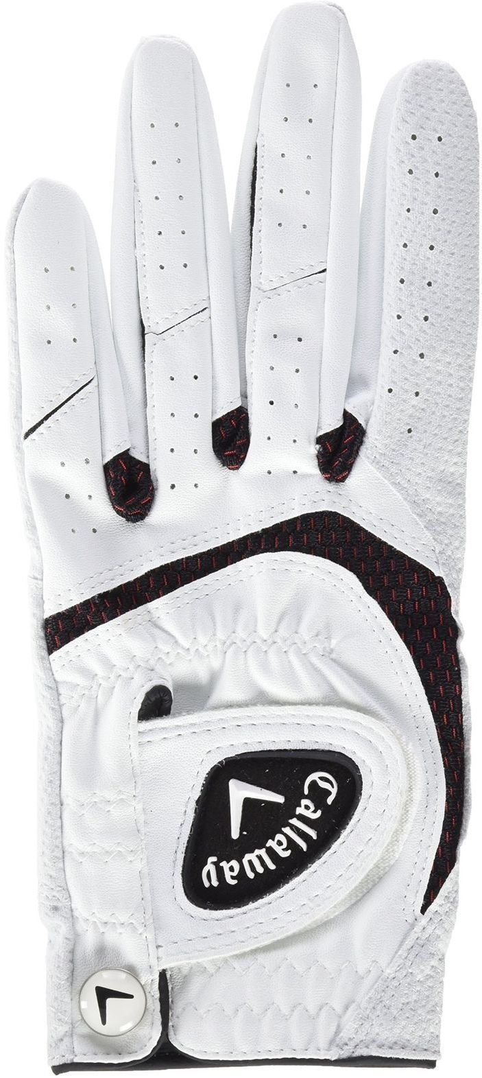 Handschuhe Callaway SynTech Mens Golf Glove LH White ML