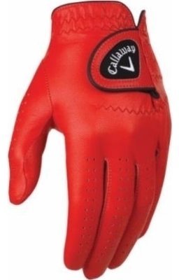 Handschuhe Callaway Opti Color Mens Golf Glove 2017 LH Red M