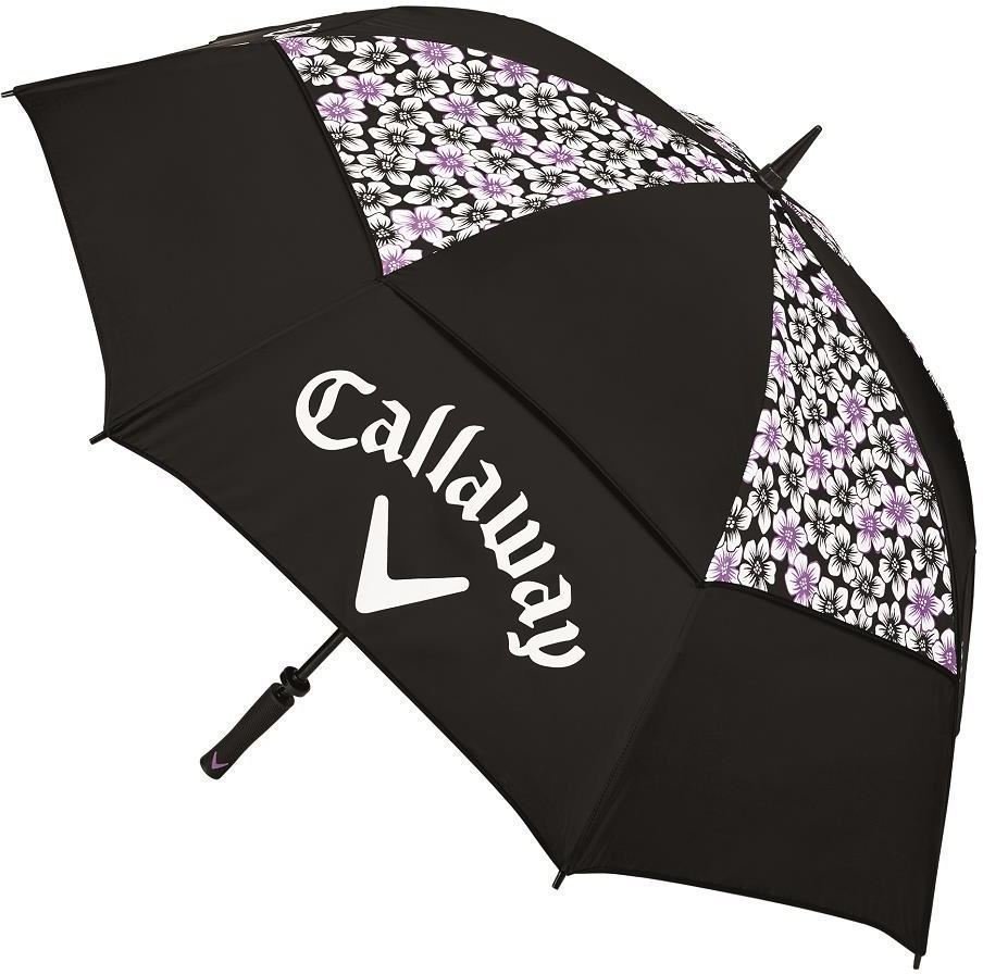 Deštníky Callaway Uptown 60 Dbl Man 18 Blk/Pur 60