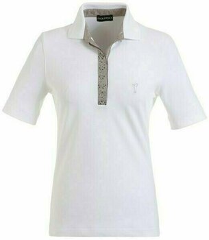 Tricou polo Golfino Sun Protection Womens Polo Shirt Optic White 44 - 1