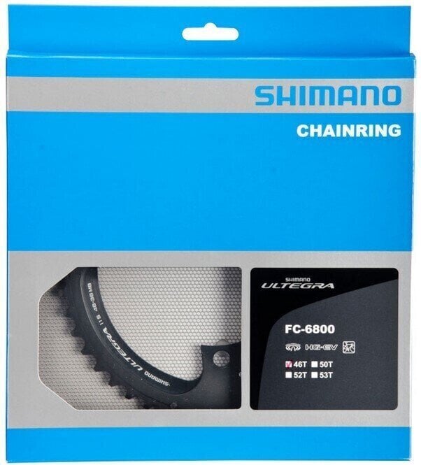 Kerékpár lánckerék / Alkatrész Shimano Y1P498050 Lánckerék 110 BCD-Aszimmetrikus 46T