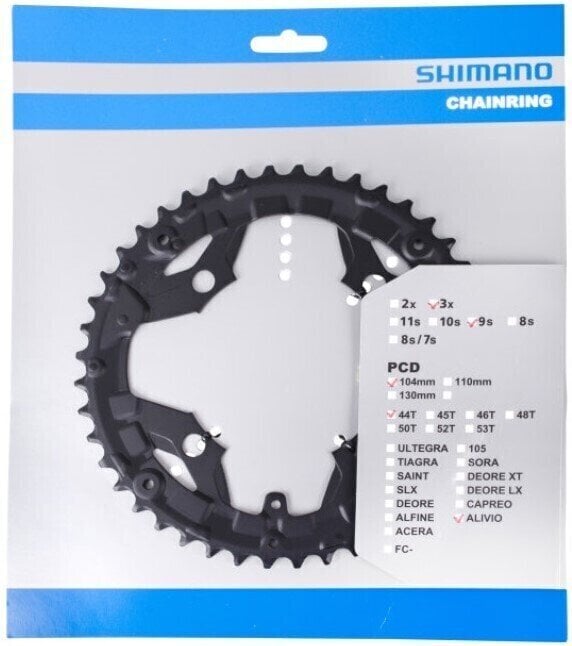 Kerékpár lánckerék / Alkatrész Shimano Y1PM98130 Lánckerék 104 BCD 44T 1.0