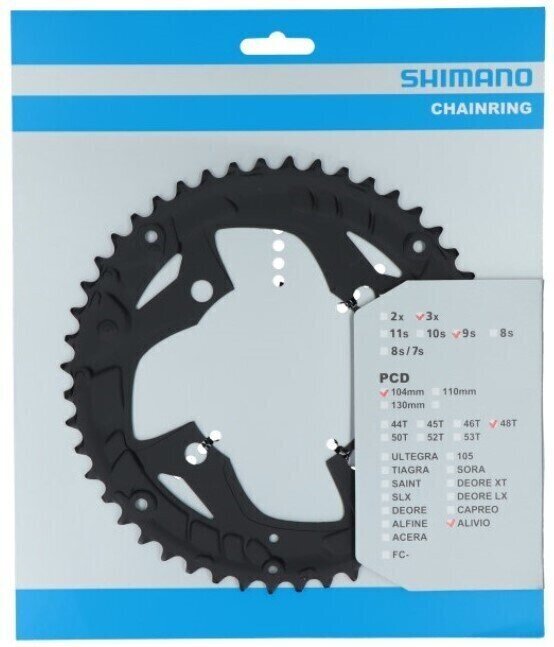 Kerékpár lánckerék / Alkatrész Shimano Y1PM98170 Lánckerék 104 BCD 48T 1.0