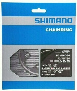 Kettingblad/accessoire Shimano Y1RL28000 Chainring Asymmetric-64 BCD 28T - 1