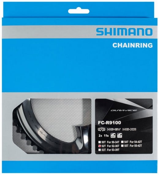 Shimano Y1VP98010 Chainring 110 BCD-Asymmetric 50 1.0 - Muziker