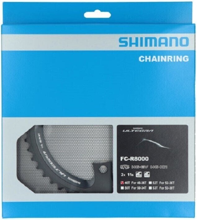 Ketjupyörä / tarvikkeet Shimano Y1W839000 Chainring 110 BCD-Asymmetric 39T 1.0