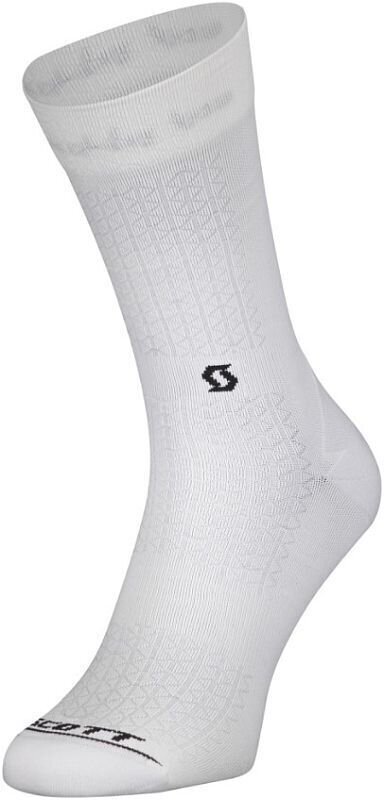Чорапи за колоездене Scott Performance Crew White/Black 42-44 Чорапи за колоездене