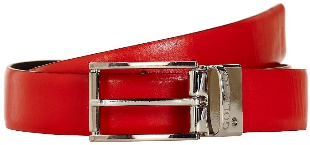 Remen Golfino Leather Belt Red 80