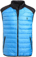 Golfino Lightweight Down Feather Mens Vest Atlantic Blue 48 Golfino Lightweight Down Feather Mens Vest Atlantic Blue 48