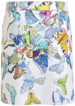 Spódnice i sukienki Golfino Butterfly Printed Stretch Damska Spódnica White 34 - 1