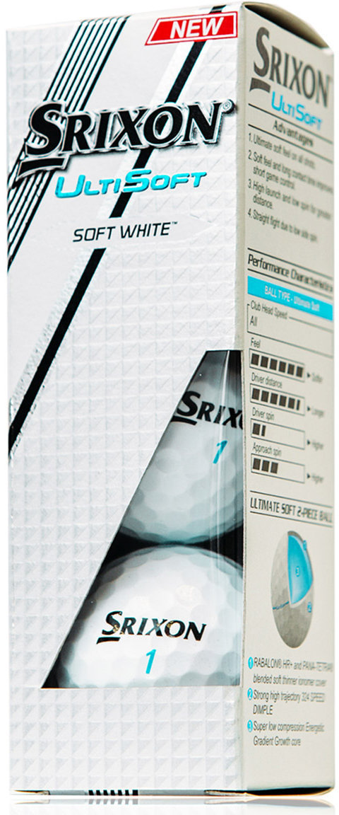 Golf žogice Srixon Ultisoft Ball 3B White 3B