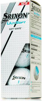 Нова топка за голф Srixon Ultisoft Ball 3B White 3B - 1