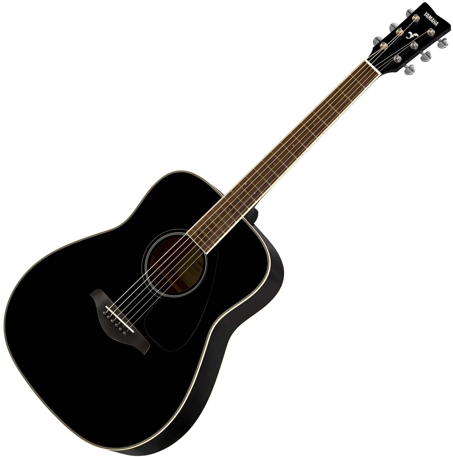 Dreadnought-gitarr Yamaha GFG820BLII Svart