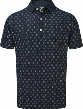 Chemise polo Footjoy Smooth Pique Weather Print Navy 2XL - 1