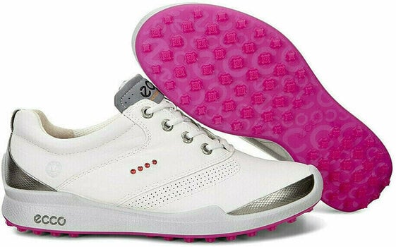 Damen Golfschuhe Ecco Biom Hybrid Golfschuhe Damen White/Candy 36 - 1