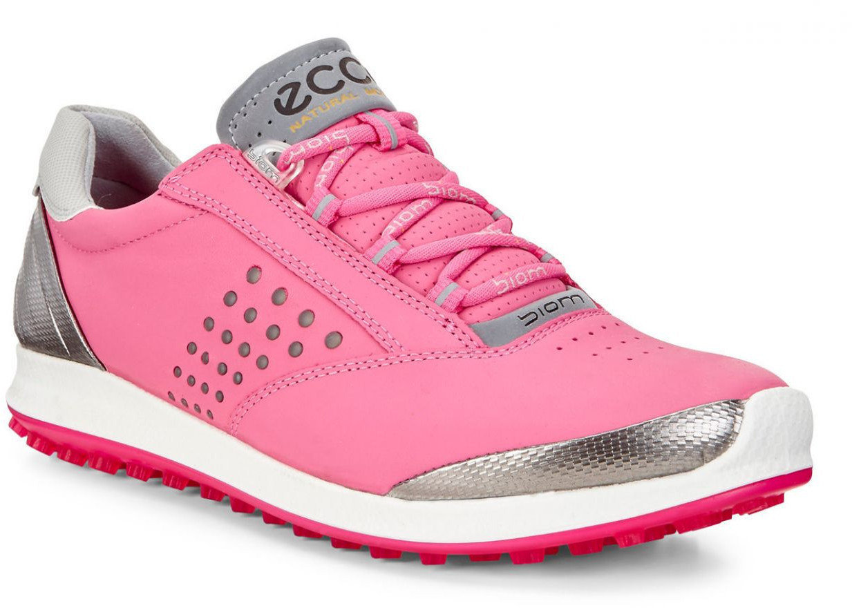 Naisten golfkengät Ecco Biom Hybrid 2 Womens Golf Shoes Pink/Silver 36