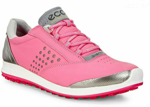 Naisten golfkengät Ecco Biom Hybrid 2 Womens Golf Shoes Pink/Silver 36 - 1