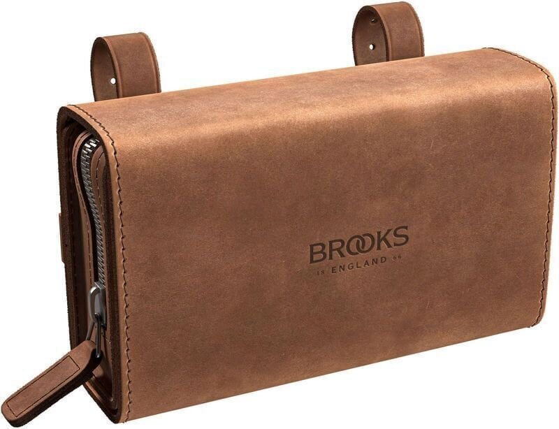 Аксесоари за велосипеди > Велосипедни чанти Brooks D-Shaped 1L Saddle Bag Dark Tan